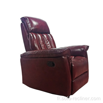 Chaise de canapé inclinable en cuir haut de gamme